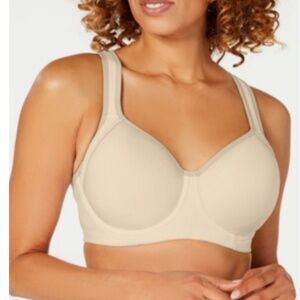 Wacoal Women's Lindsey Contour Spacer Underwire Sports Bra in Sand | Size: 36D